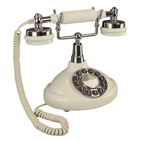 DESIGN TOSCANO White Brittany Neophone 1929 Rotary Telephone PM81920